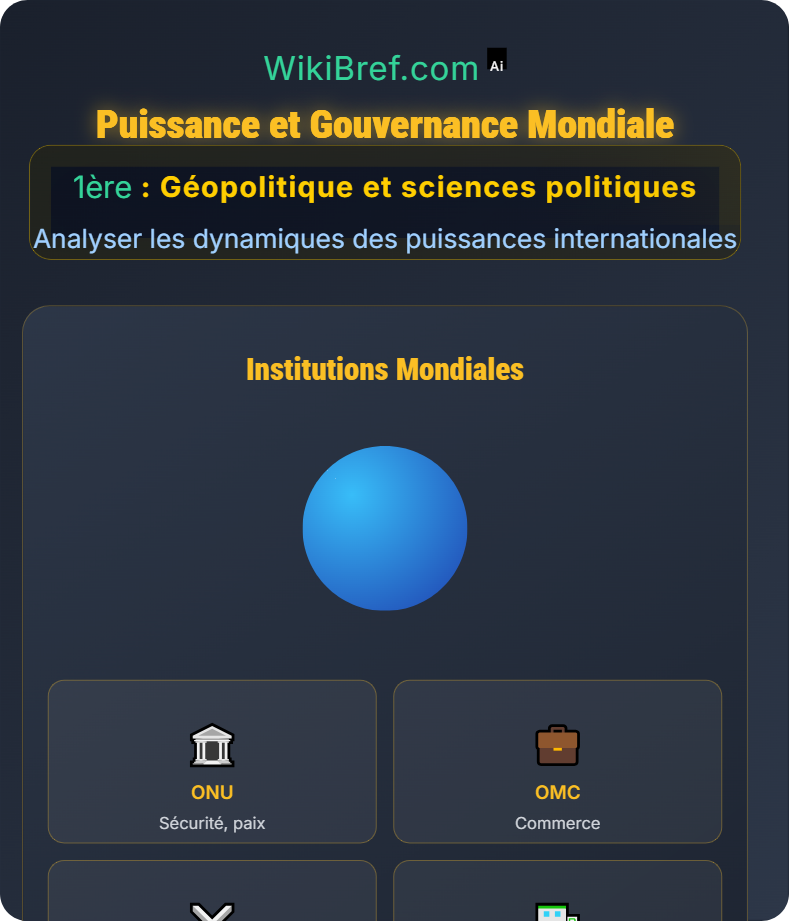 Concepts de puissance Analyser les dynamiques des puissances internationales