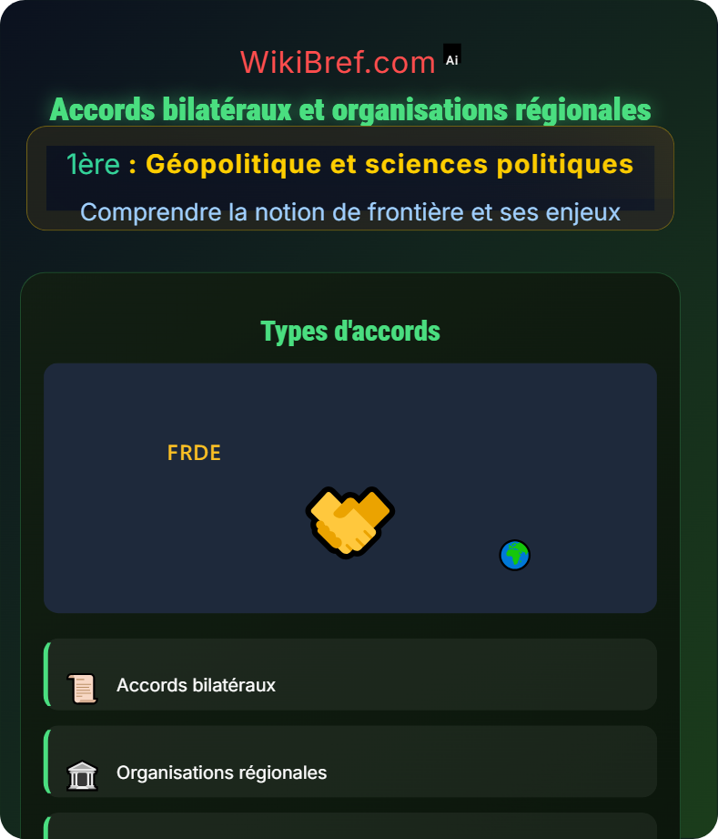 Conflits et coopérations autour des frontières Comprendre la notion de frontière et ses enjeux