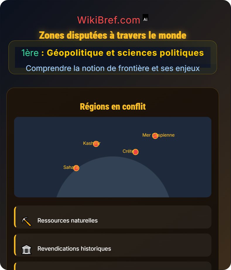 Conflits et coopérations autour des frontières Comprendre la notion de frontière et ses enjeux