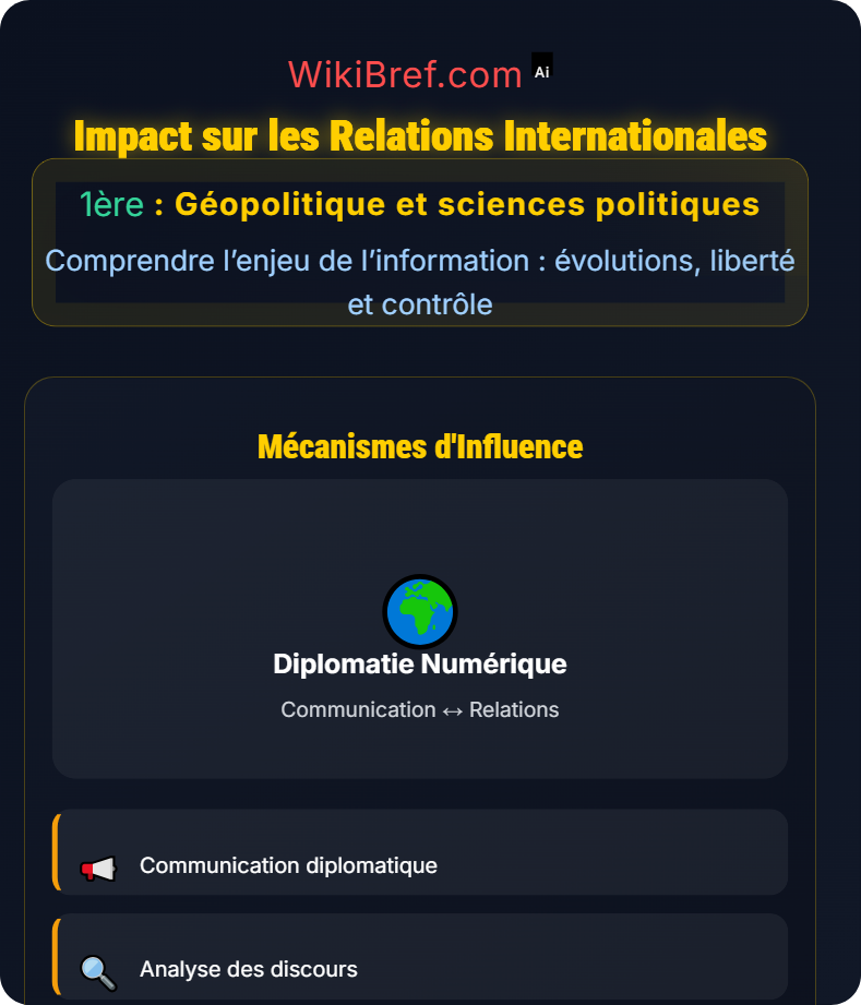Information et géopolitique Comprendre l’enjeu de l’information : évolutions, liberté et contrôle