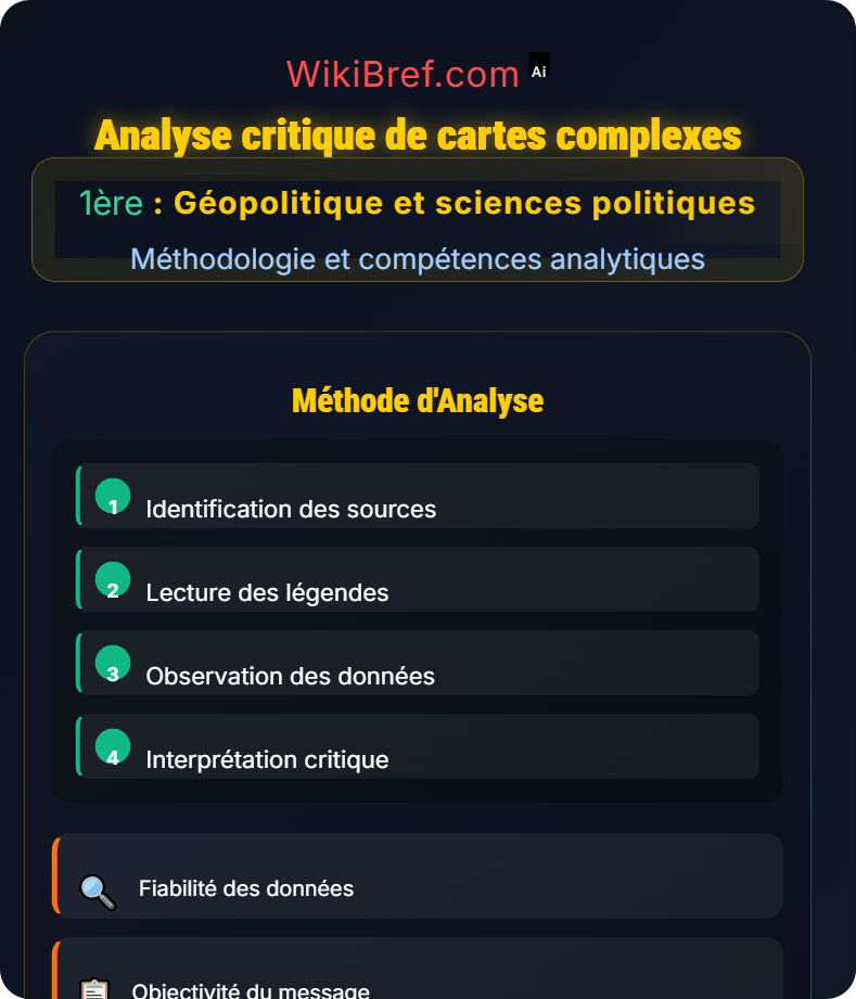 Réalisation et interprétation de cartes Méthodologie et compétences analytiques