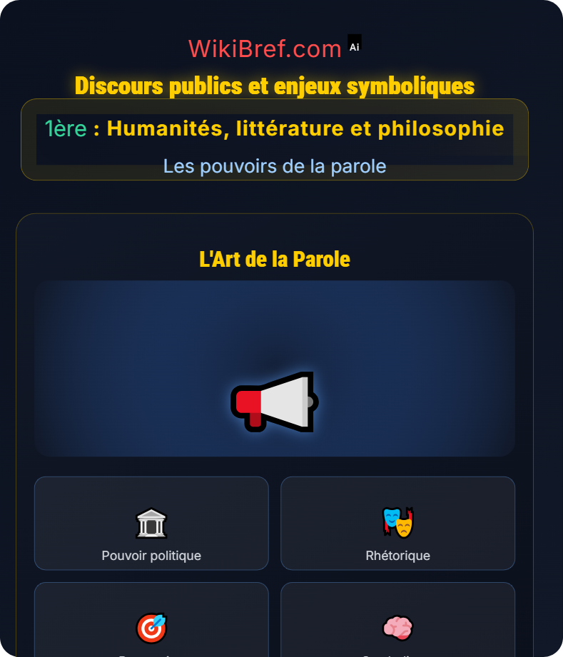 L’art de la parole Les pouvoirs de la parole