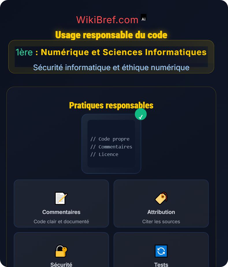 Éthique et responsabilités Sécurité informatique et éthique numérique