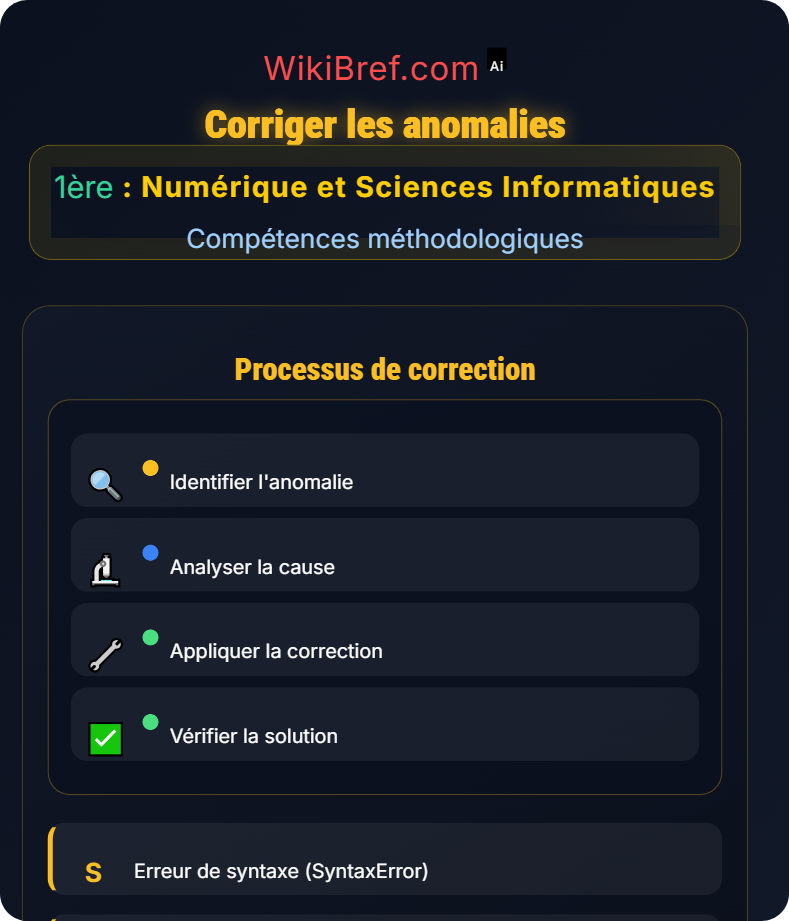 Tests et validation Compétences méthodologiques