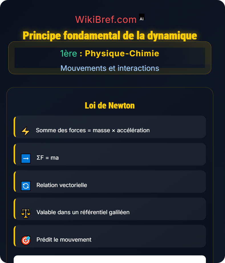 Forces et lois dynamiques Mouvements et interactions