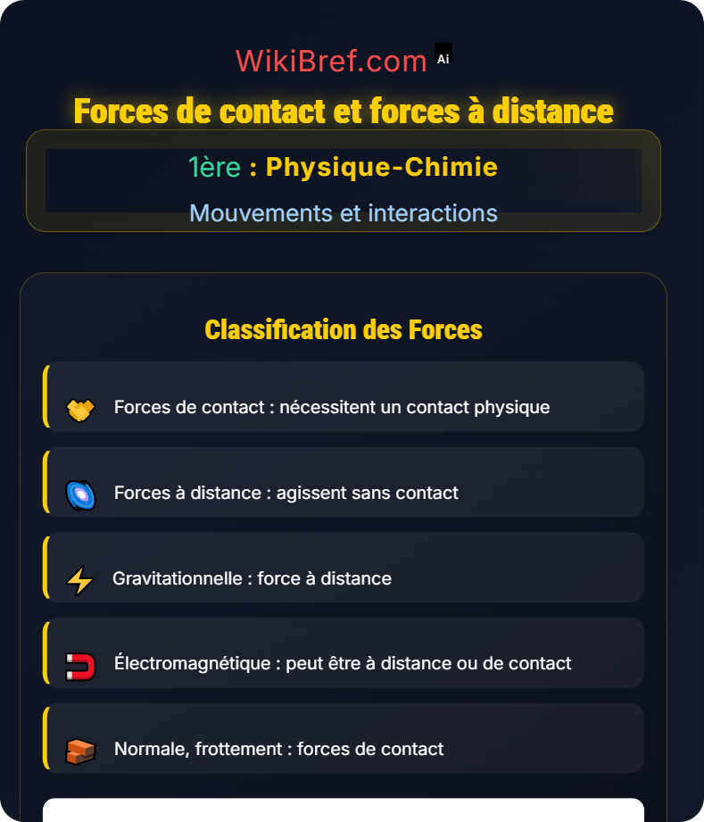 Forces et lois dynamiques Mouvements et interactions