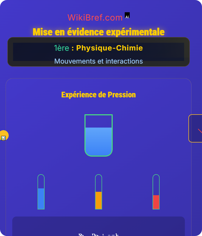 Statique des fluides Mouvements et interactions