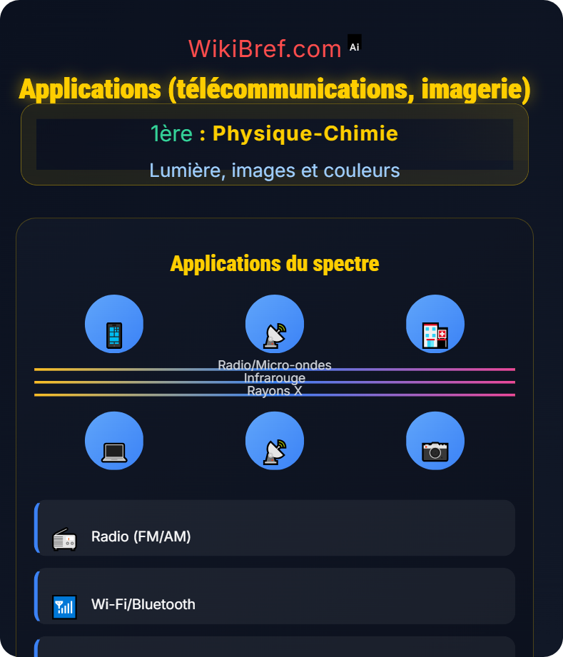 Spectre électromagnétique Lumière, images et couleurs