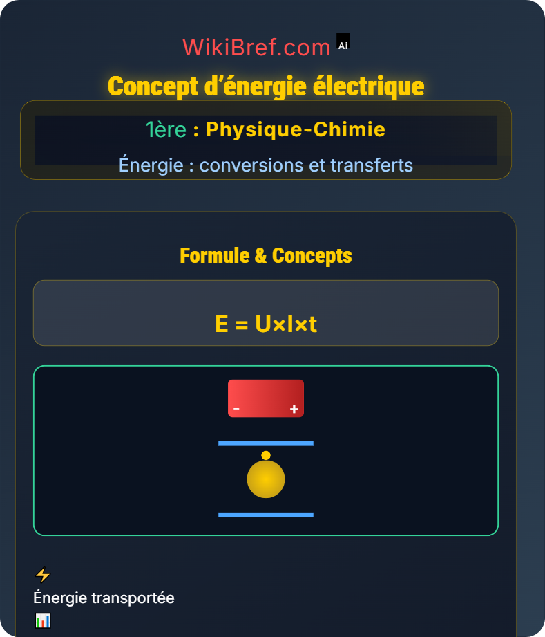 Énergie électrique Énergie : conversions et transferts