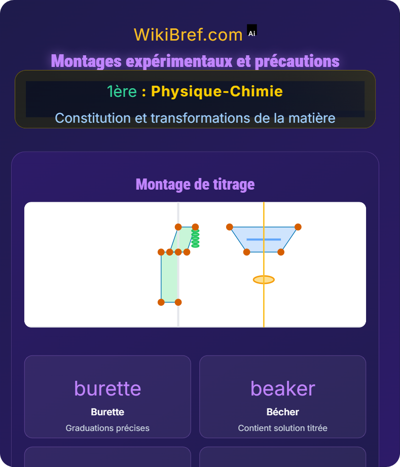 Dosages par titrage Constitution et transformations de la matière