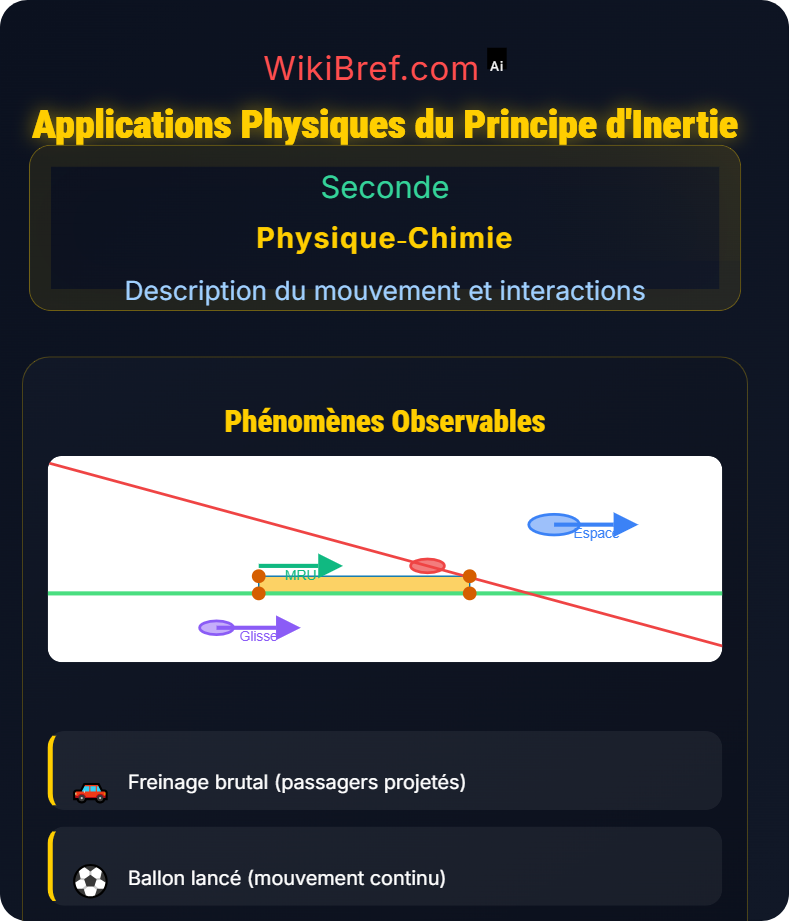 Principe d’inertie Description du mouvement et interactions