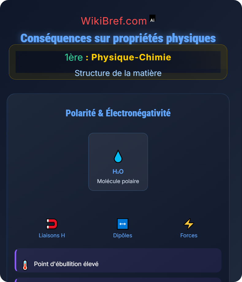 Polarité et électronégativité Structure de la matière