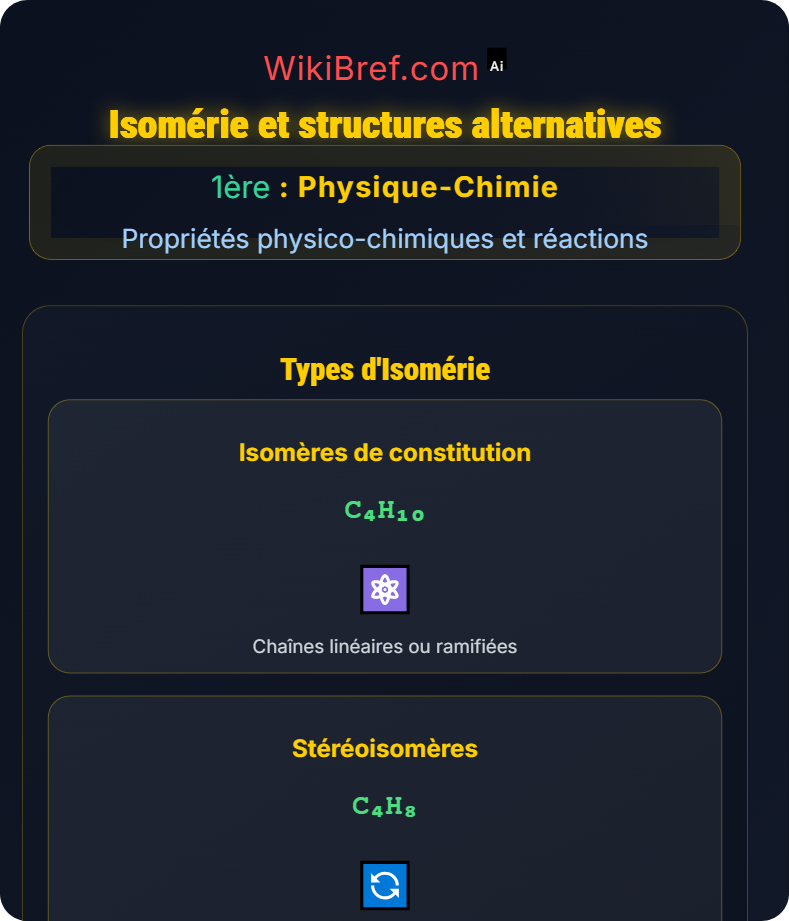 Représentations et nomenclature Propriétés physico-chimiques et réactions