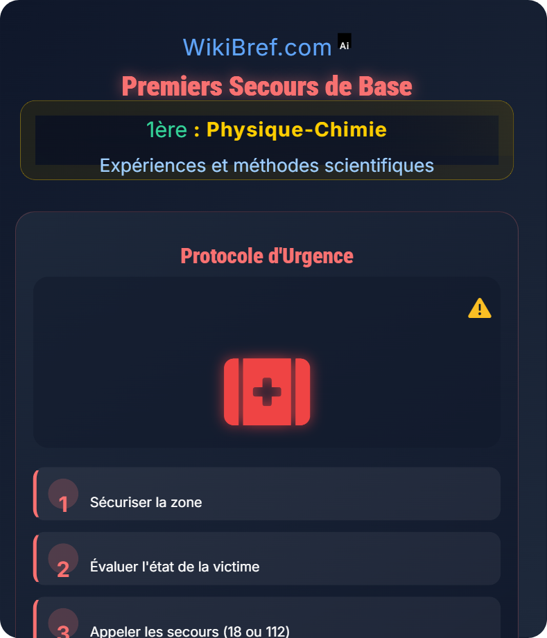 Sécurité en laboratoire Expériences et méthodes scientifiques