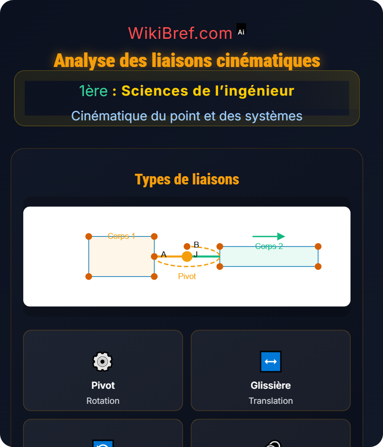 Cinématique des systèmes mécaniques Cinématique du point et des systèmes