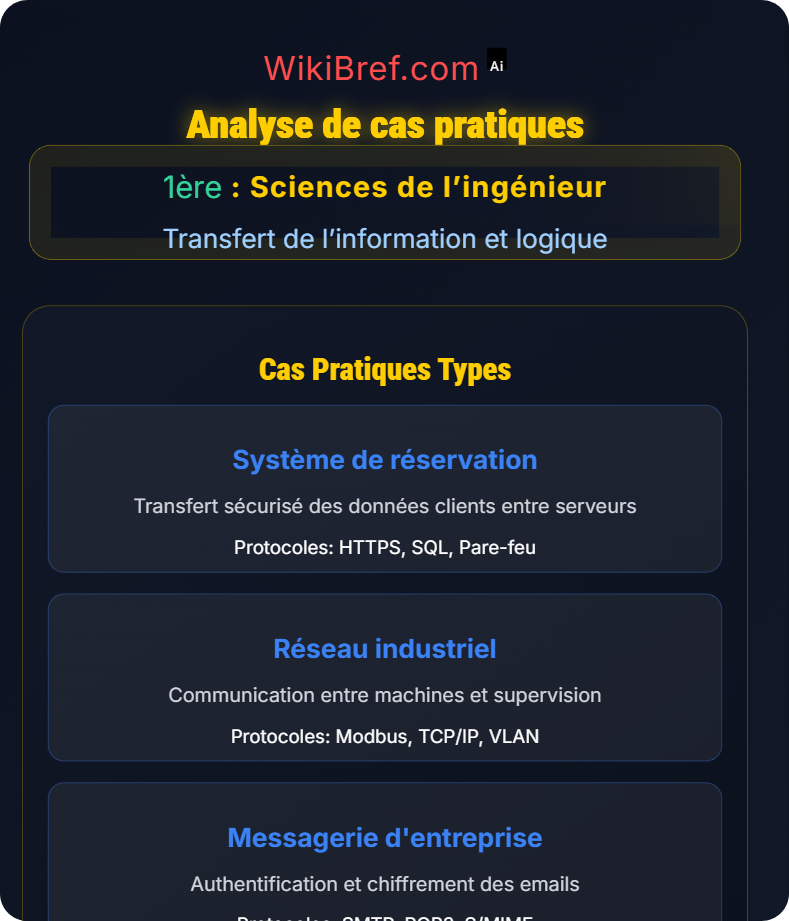 Réseau de données et sécurité Transfert de l’information et logique