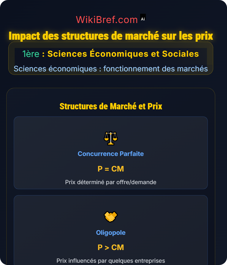 Comment les marchés imparfaitement concurrentiels fonctionnent‑ils ? Sciences économiques : fonctionnement des marchés