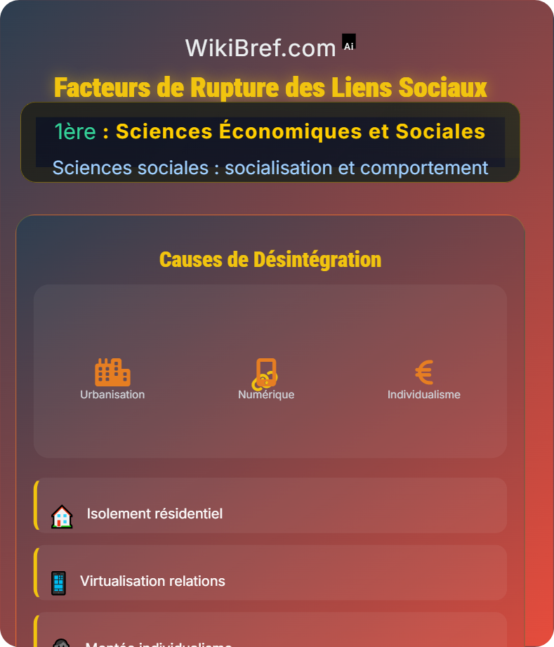 Comment se construisent et évoluent les liens sociaux ? Sciences sociales : socialisation et comportement