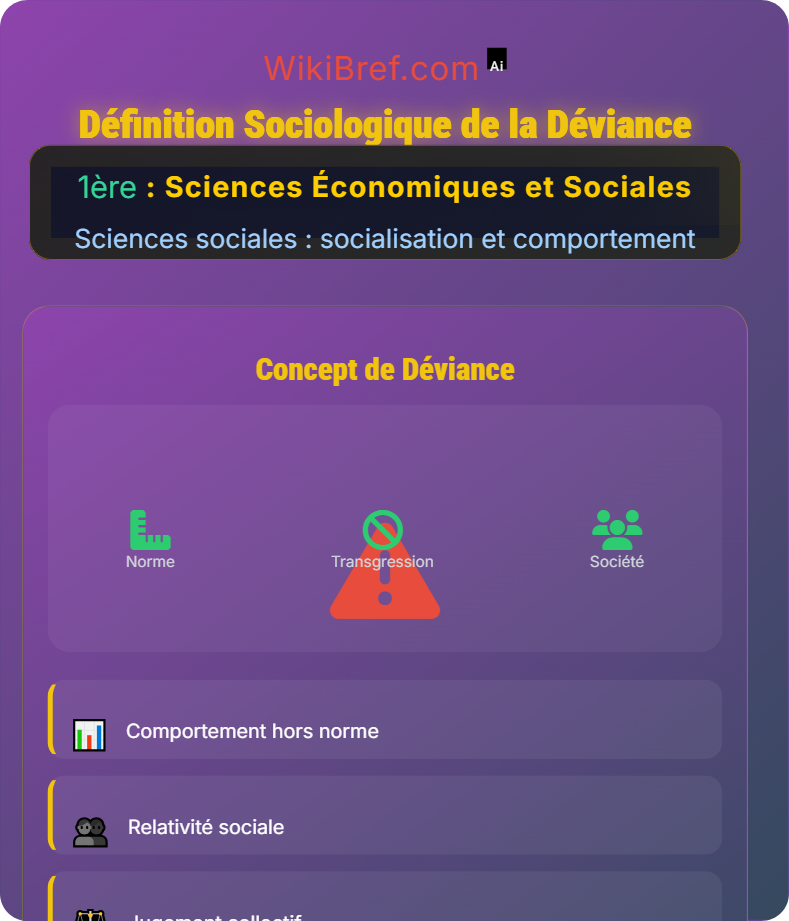 Quels sont les processus sociaux qui contribuent à la déviance ? Sciences sociales : socialisation et comportement