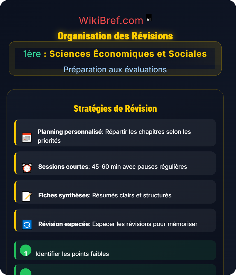 Stratégies pour le contrôle continu Préparation aux évaluations