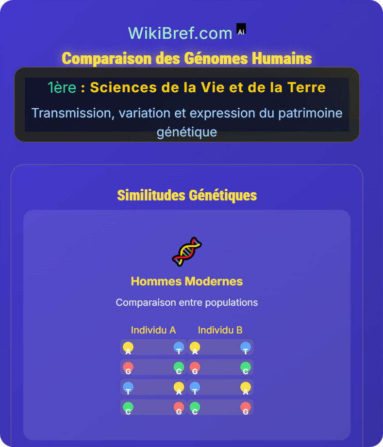 Histoire humaine lue dans les génomes Transmission, variation et expression du patrimoine génétique