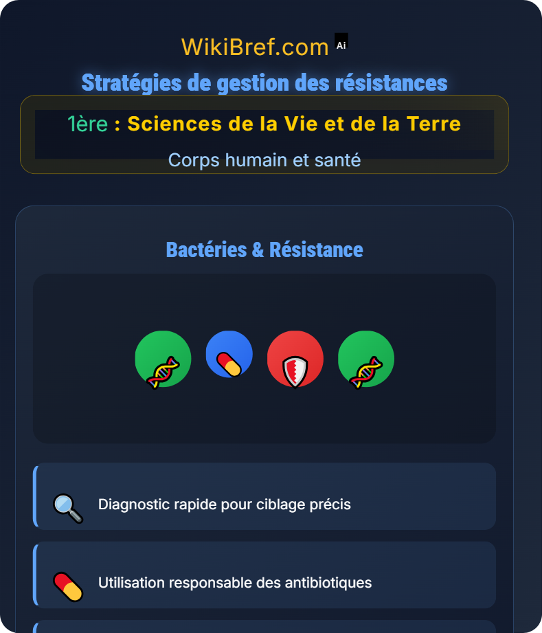 Variation génétique des bactéries et résistance aux antibiotiques Corps humain et santé