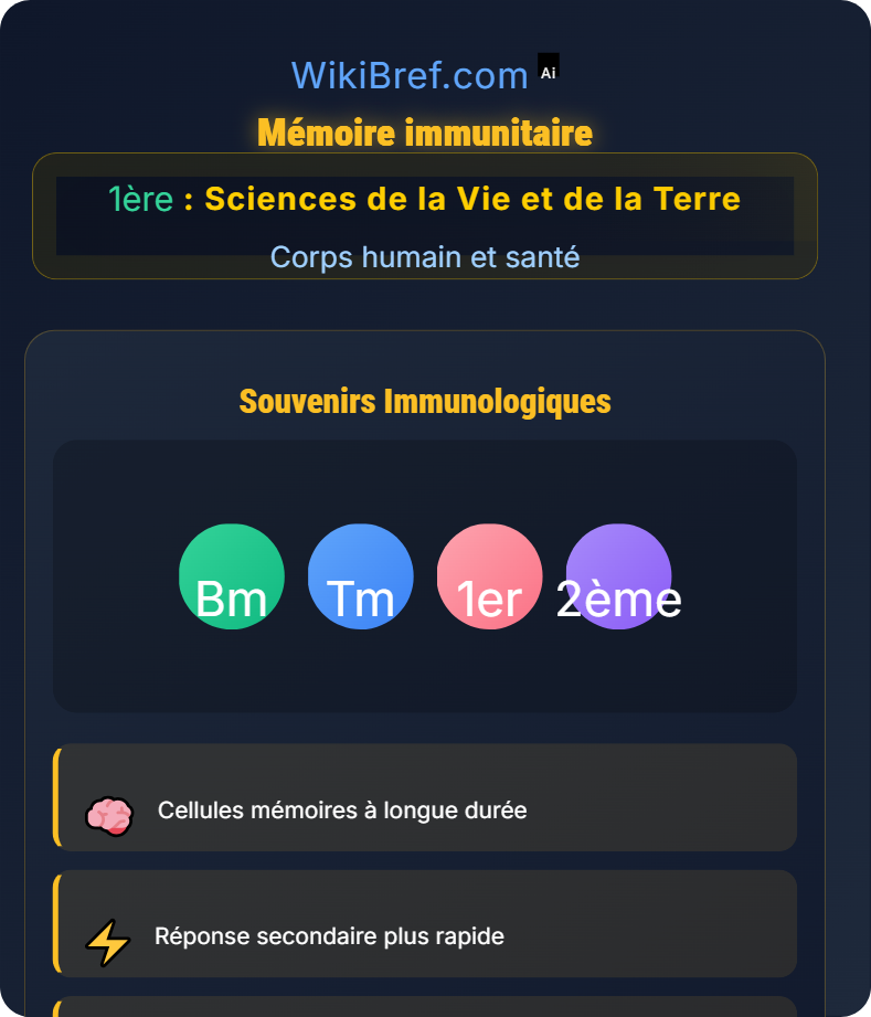 L’immunité adaptative Corps humain et santé