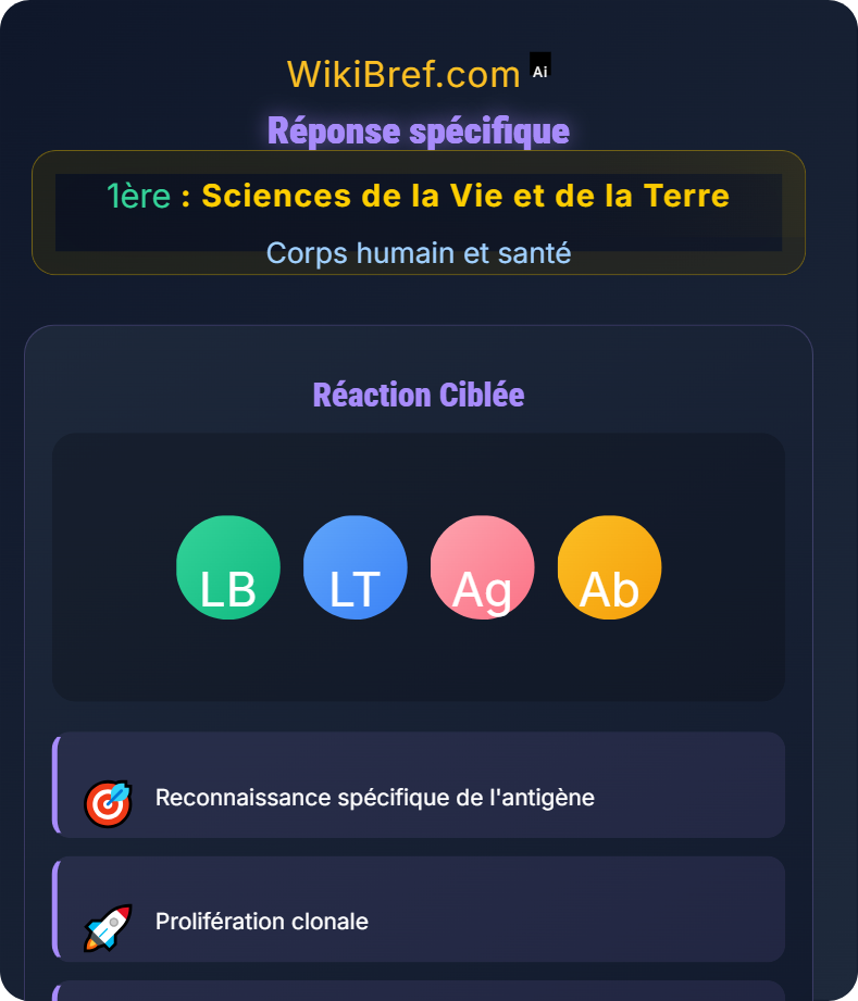 L’immunité adaptative Corps humain et santé