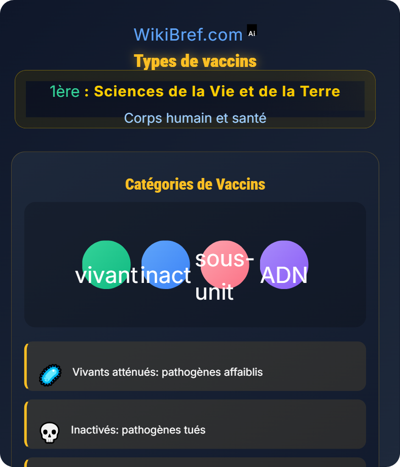 La vaccination et l’immunothérapie Corps humain et santé