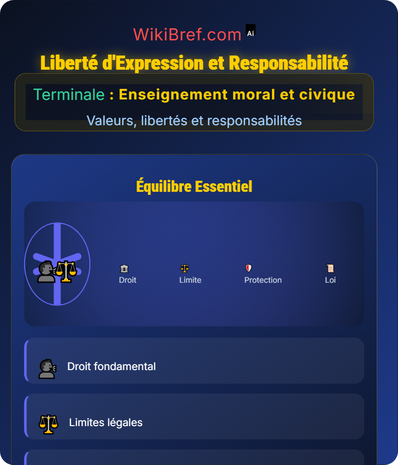 Libertés fondamentales : définitions et limites Valeurs, libertés et responsabilités