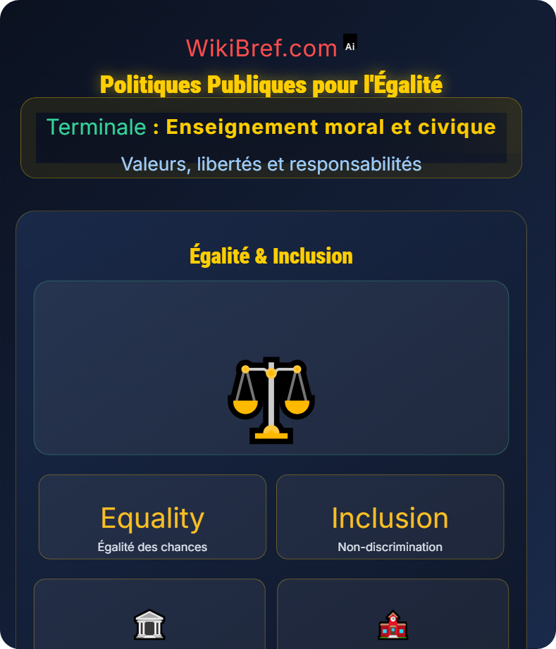 Égalité, non‑discrimination et inclusion Valeurs, libertés et responsabilités