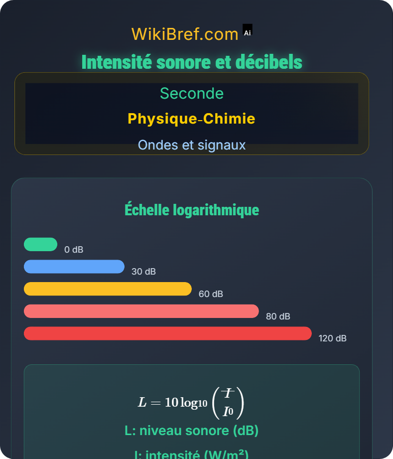 Fréquence, intensité et perception du son Ondes et signaux