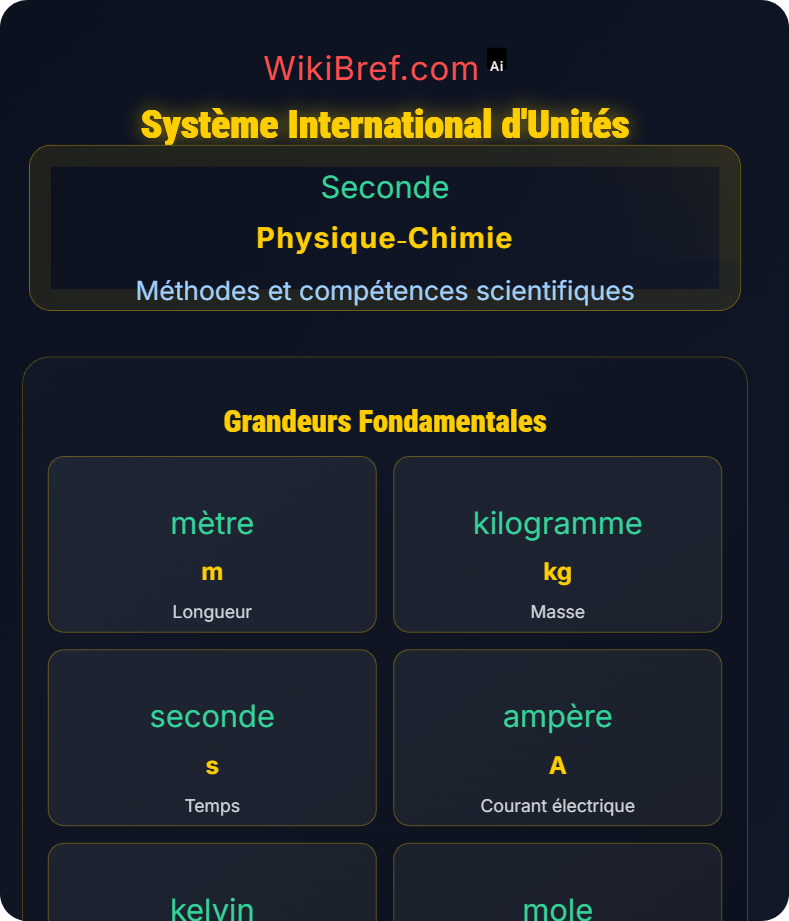 Mesures et unités Méthodes et compétences scientifiques