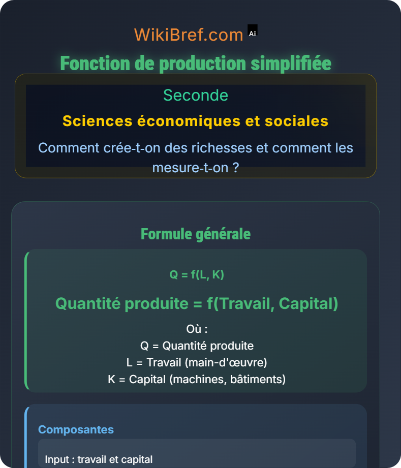 Les différents facteurs de production Comment crée‑t‑on des richesses et comment les mesure‑t‑on ?