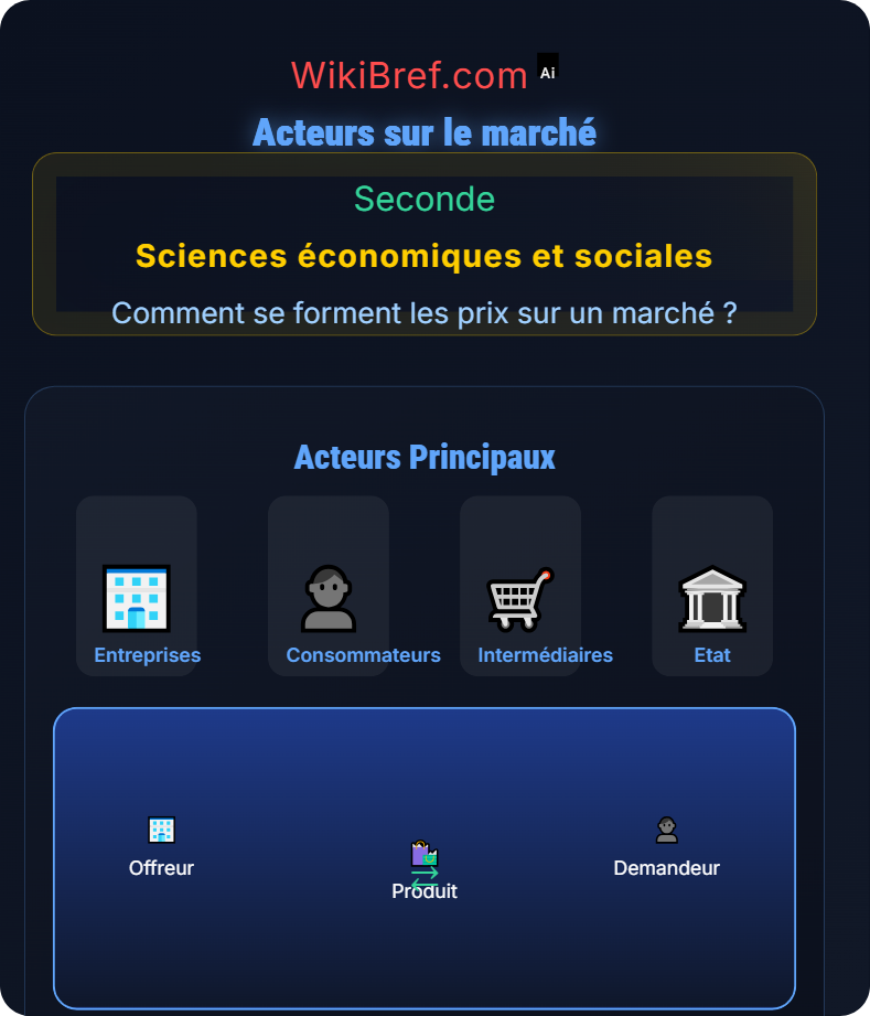 Les différents types de marchés et d’échanges marchands Comment se forment les prix sur un marché ?