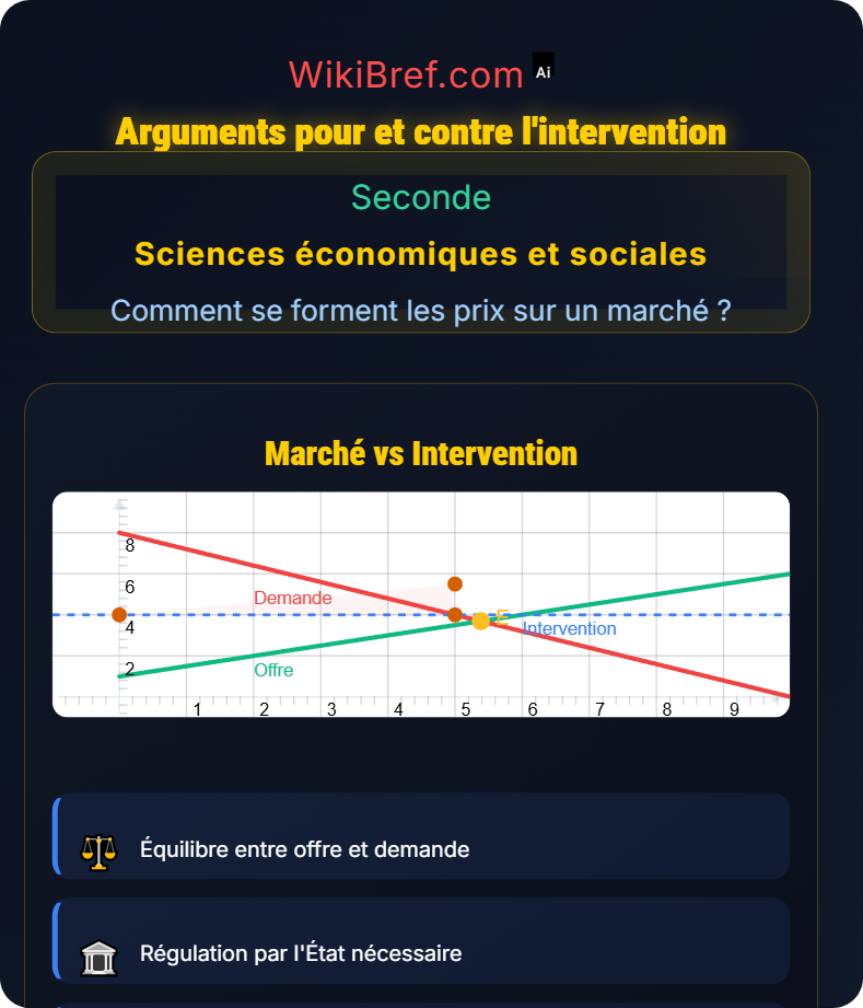 L’intervention publique sur les marchés Comment se forment les prix sur un marché ?