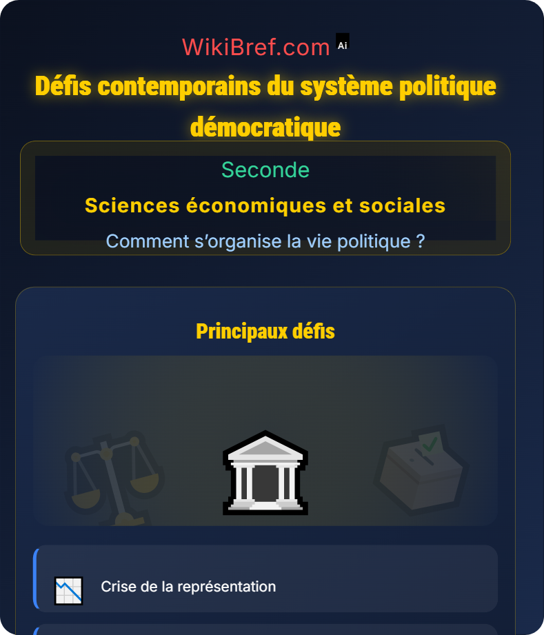 Le système politique démocratique Comment s’organise la vie politique ?