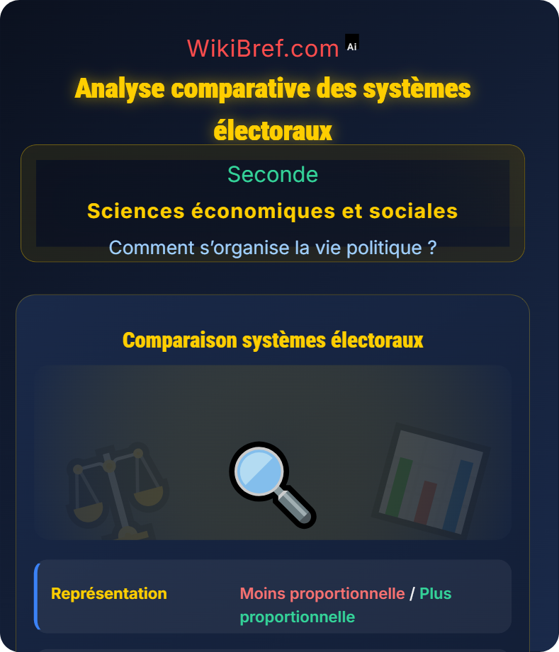 Importance du mode de scrutin Comment s’organise la vie politique ?