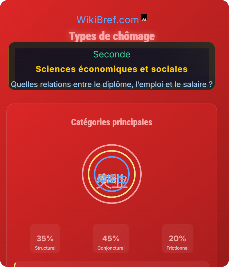 Causes du chômage et qualification Quelles relations entre le diplôme, l’emploi et le salaire ?