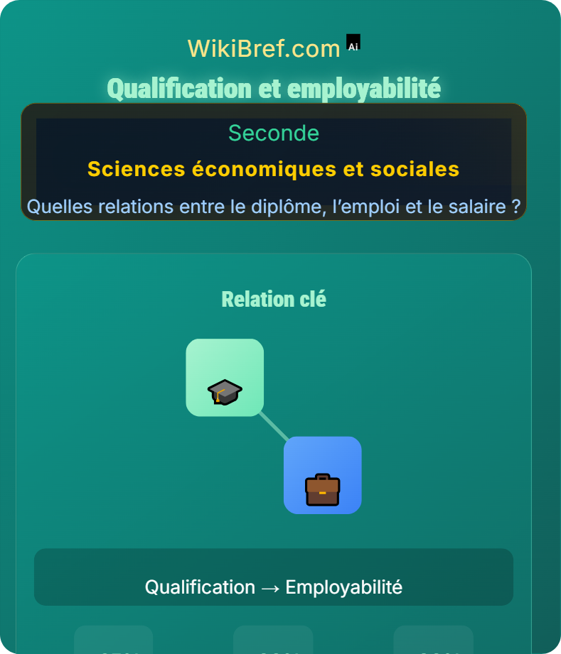 Causes du chômage et qualification Quelles relations entre le diplôme, l’emploi et le salaire ?