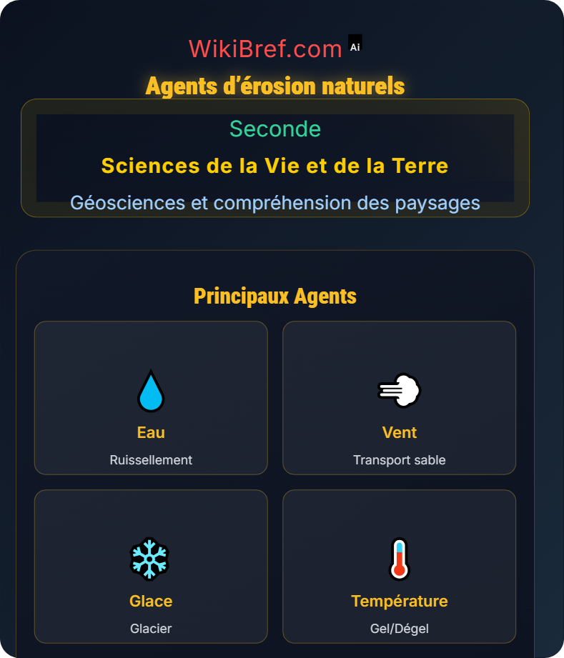 Érosion : processus et conséquences Géosciences et compréhension des paysages