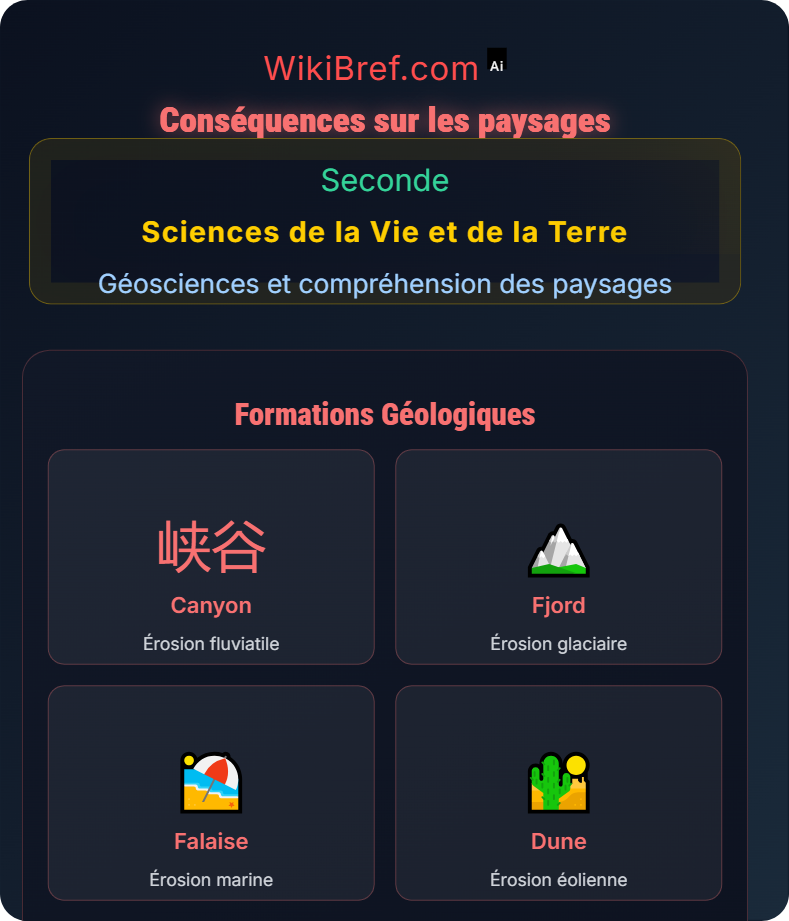 Érosion : processus et conséquences Géosciences et compréhension des paysages