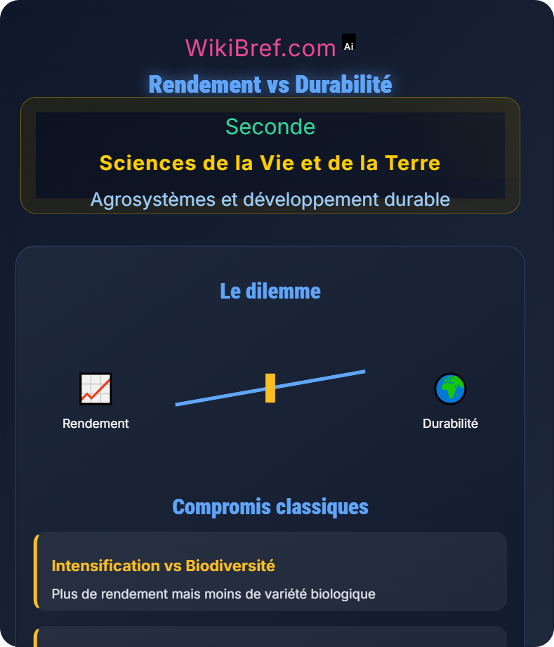 Vers une gestion durable des agrosystèmes Agrosystèmes et développement durable