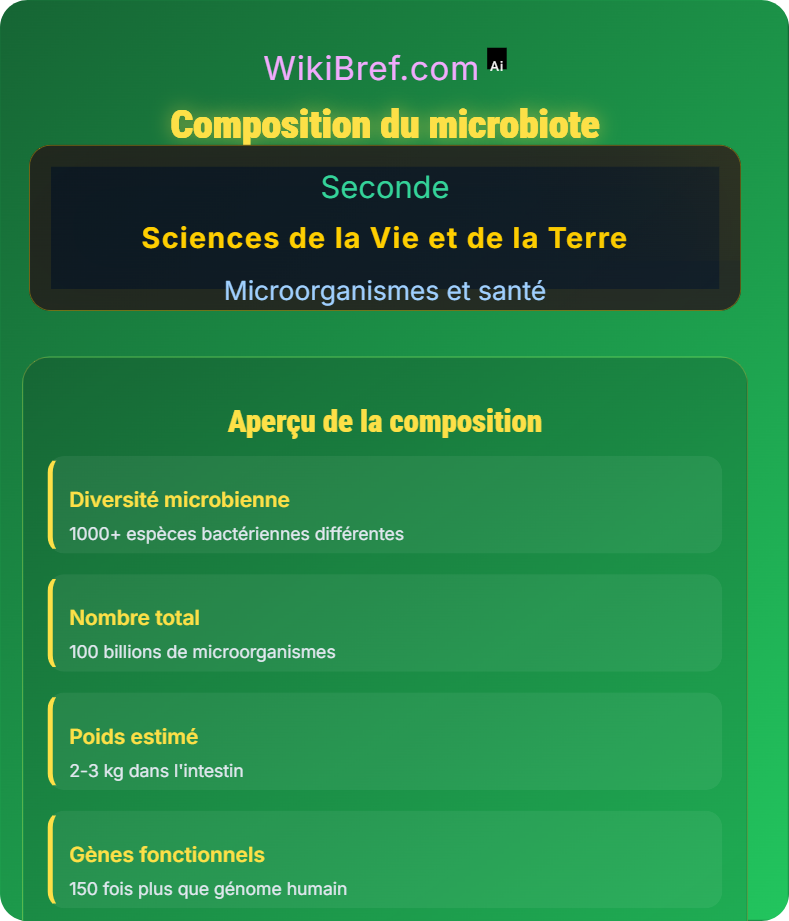 Microbiote intestinal et santé Microorganismes et santé