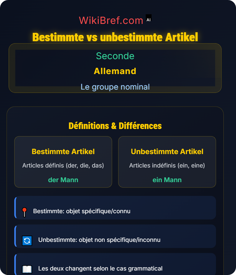 Articles définis et indéfinis Le groupe nominal