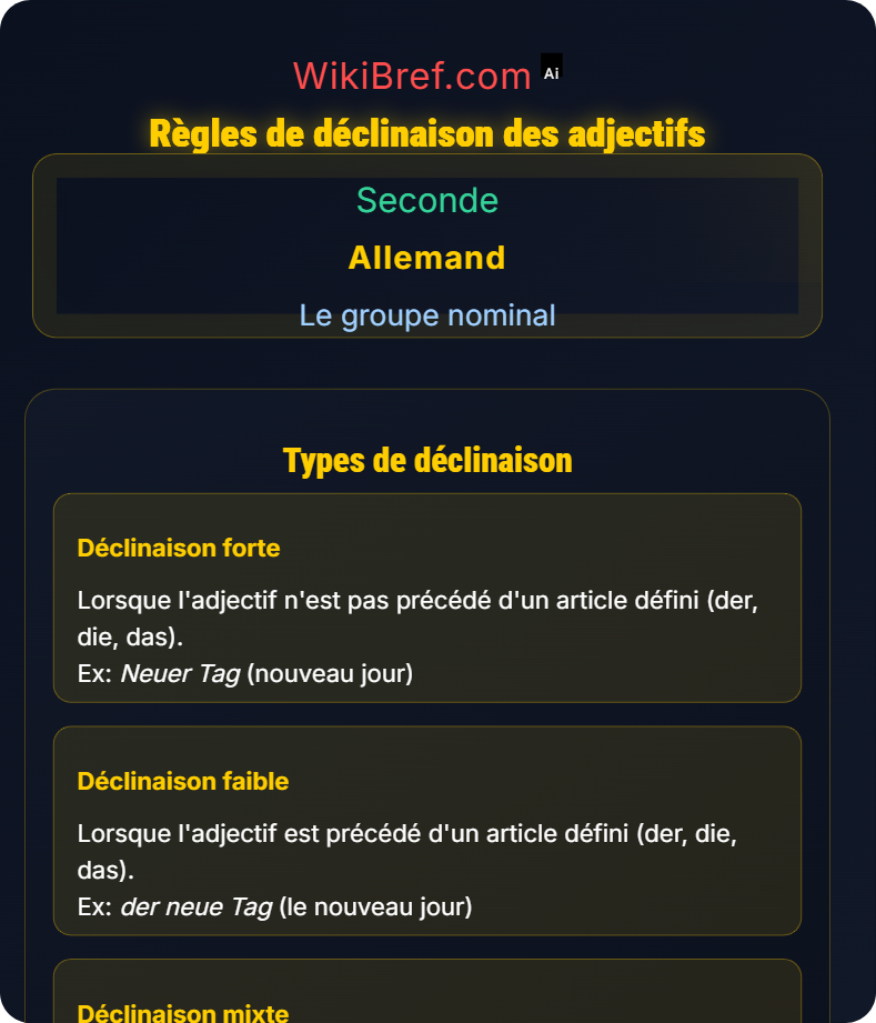 Déclinaisons des noms, adjectifs et déterminants Le groupe nominal