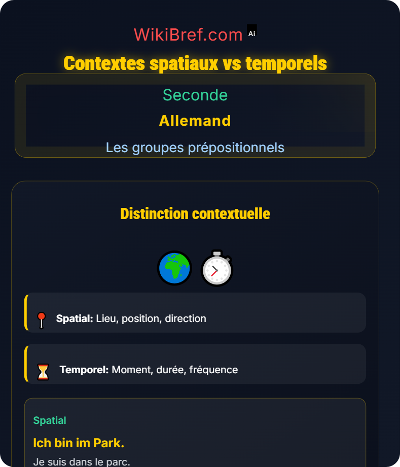 Prépositions avec accusatif et datif Les groupes prépositionnels