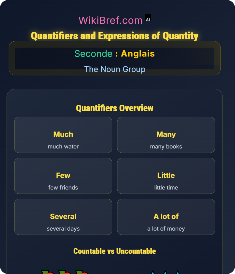 Quantifiers and Expressions of Quantity The Noun Group