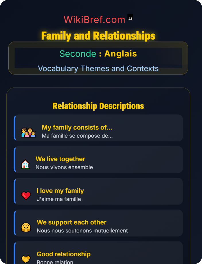 Family and relationships Identity and Personal Life