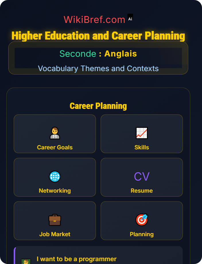Higher education and career planning Education, Careers and Aspirations